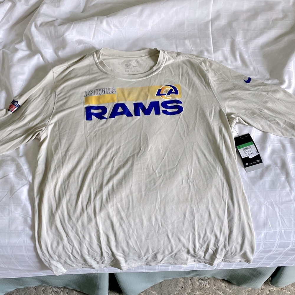 Nike XL LA RAMS - Sideline Shirt - NWT Dryfit